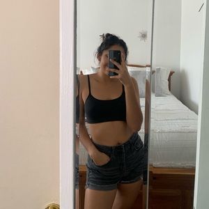 Casual comfy black shorts